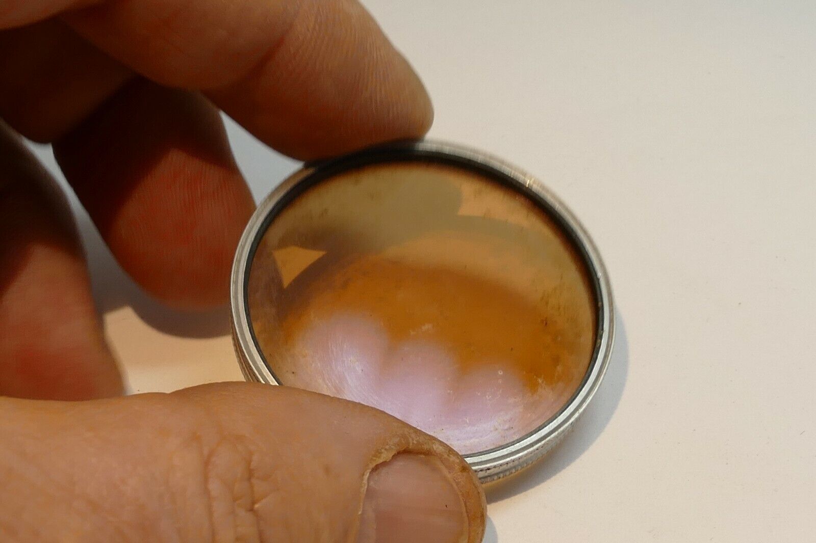 Ednalite Duraklad Chrome type A #85 warming  lens filter 42mm OD drop in type