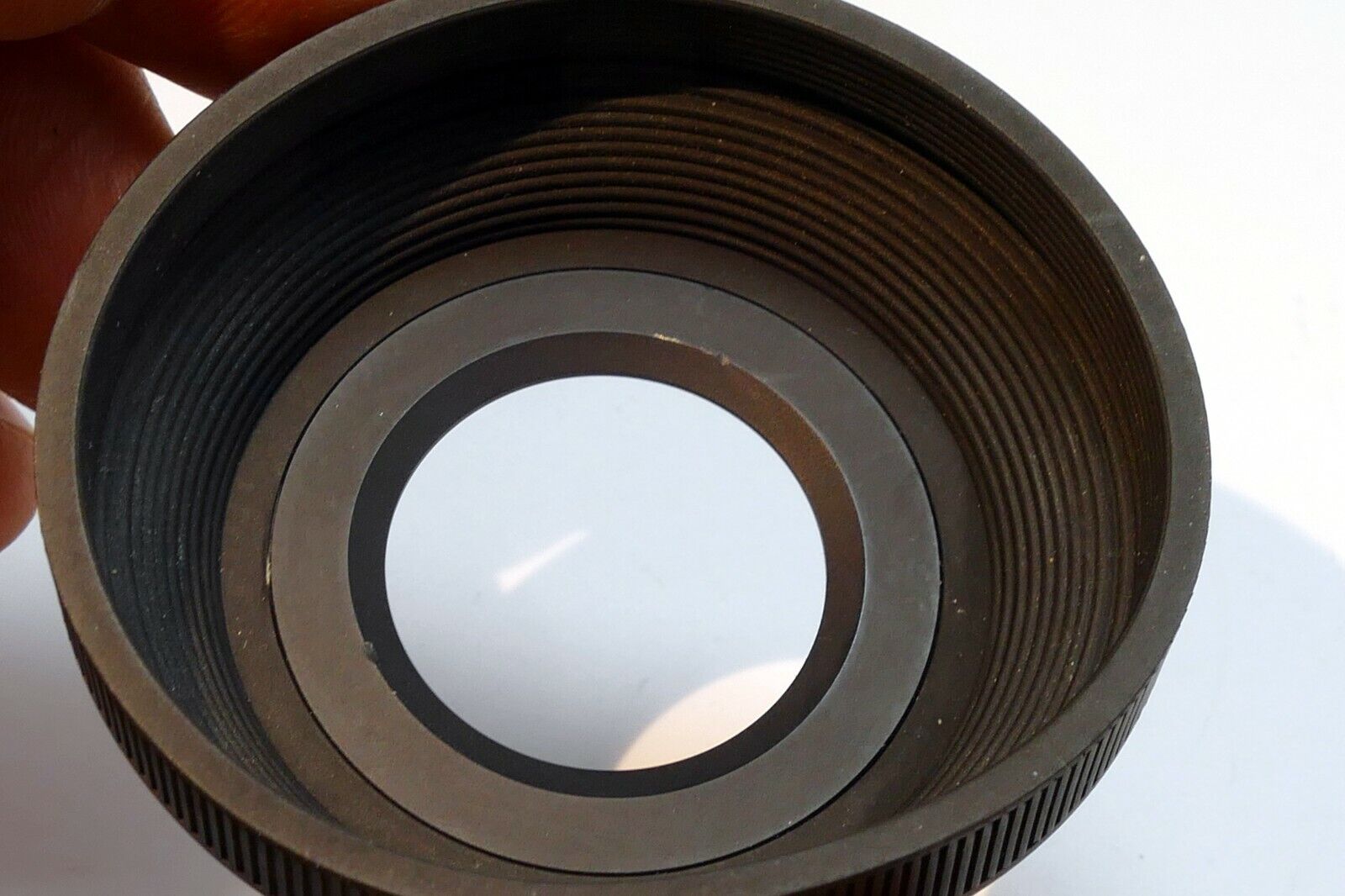33mm Collapsible Rubber Lens Hood vintage  female threaded