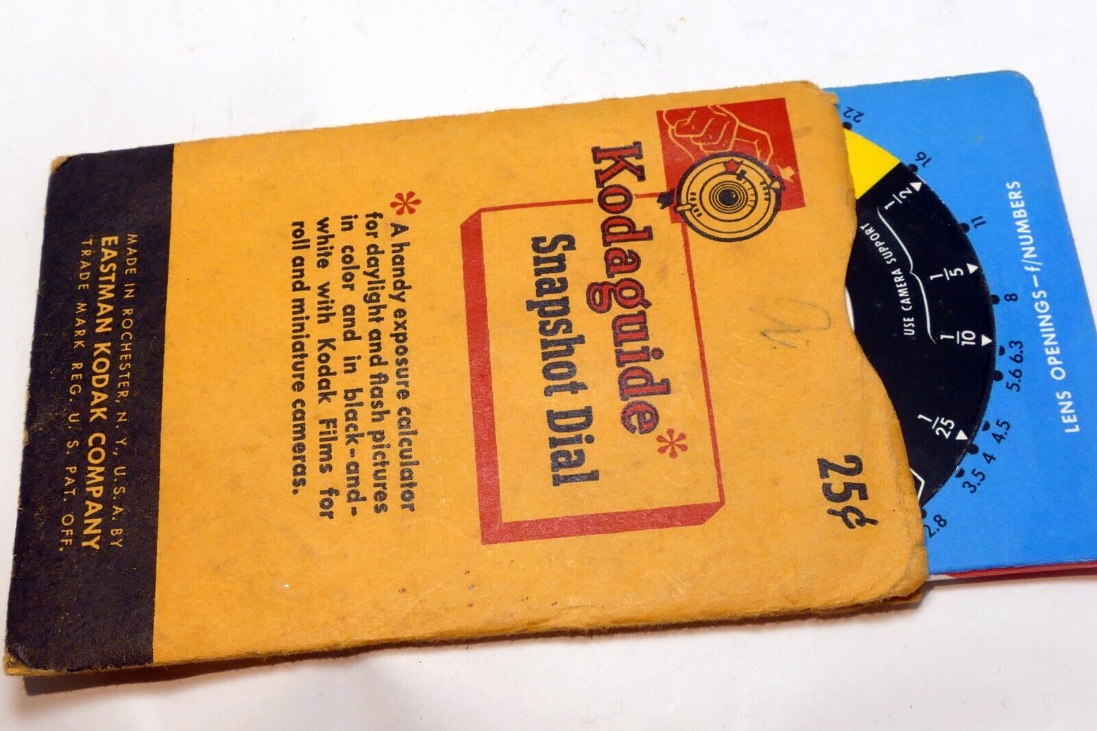 Kodak Snapshot Dial Guide guide for camera exposure dial w/ Flash Dial Photo