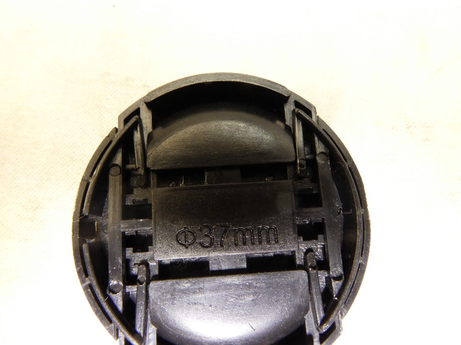 37mm Black Front Cap  snap on type for Sony Handicam Camcorder