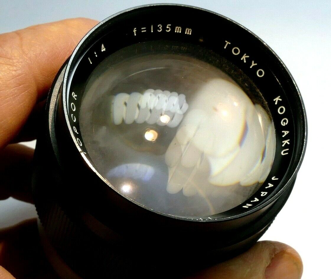 Topcon Topcor UV 135mm f4 lens with heavy haze / fungus AS IS parts or repair