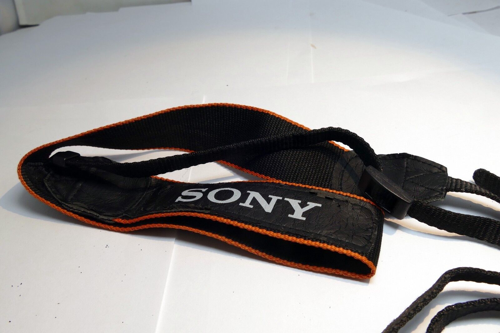 Sony Alpha a Shoulder Camera  Strap canvas Black-Orange -  Genuine OEM