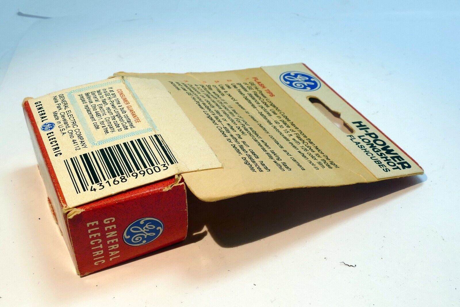 GE Hi-Power Longshot 2 Cubes Camera Flash Bulbs