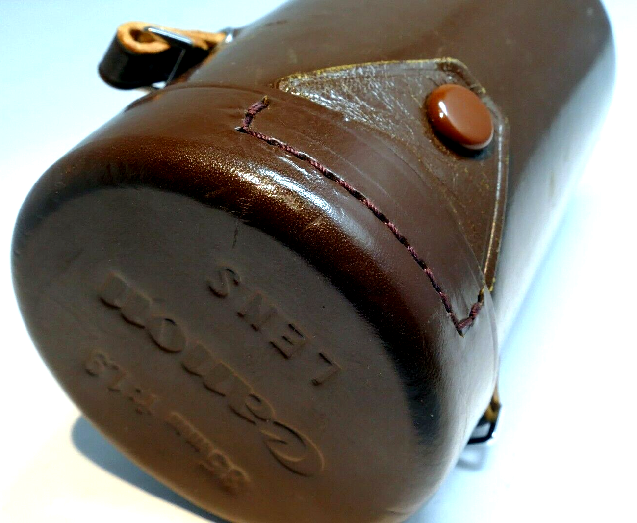 Hard Case Canon for 85mm f1.9 L39  Lens rangefinder Leather vintage Serenar