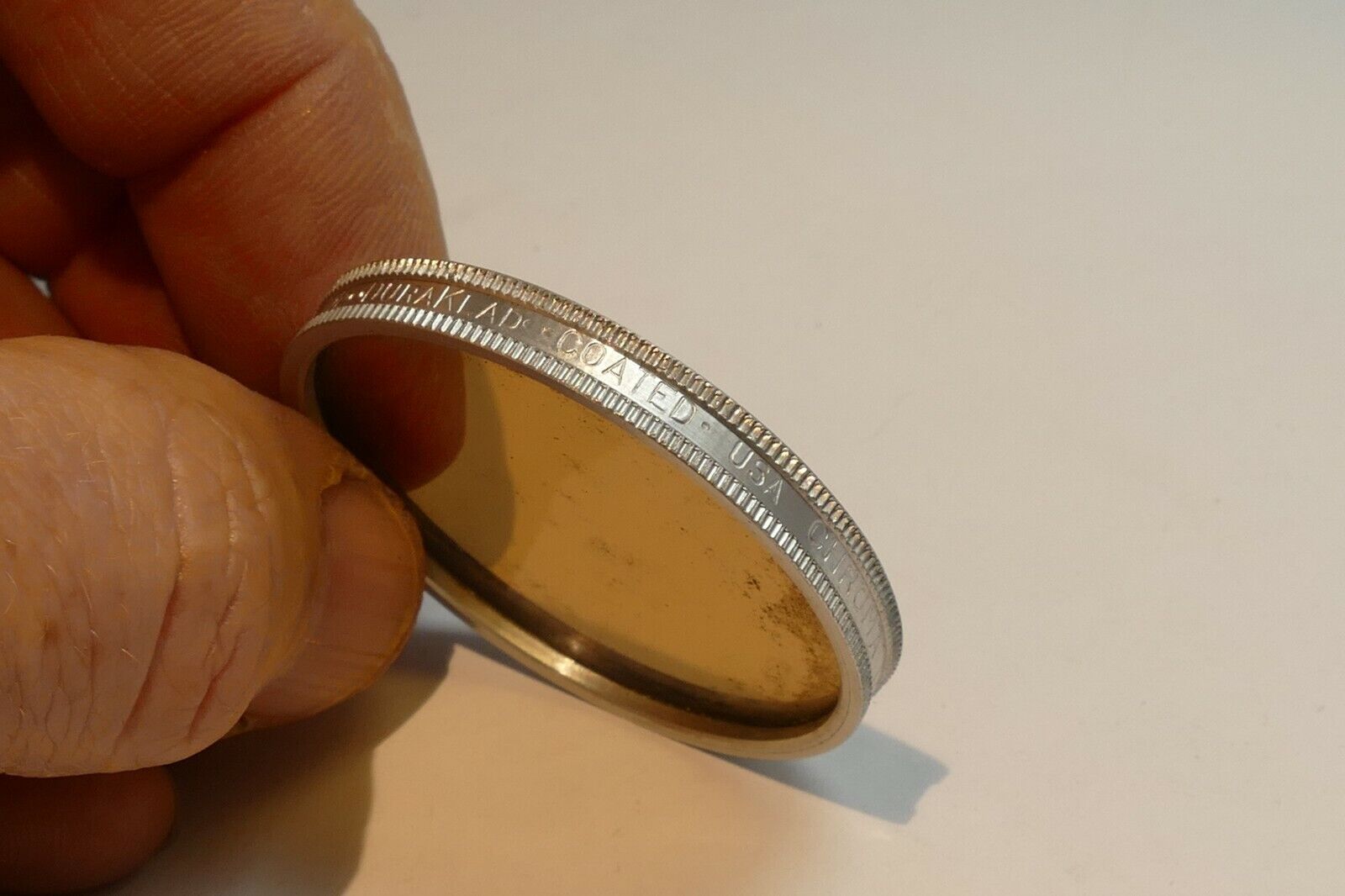 Ednalite Duraklad Chrome type A #85 warming  lens filter 42mm OD drop in type