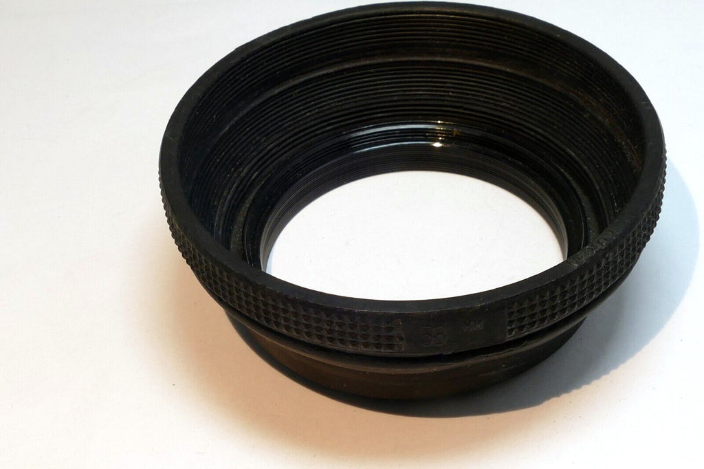 58mm Rubber Lens Hood Shade single threaded collapsible