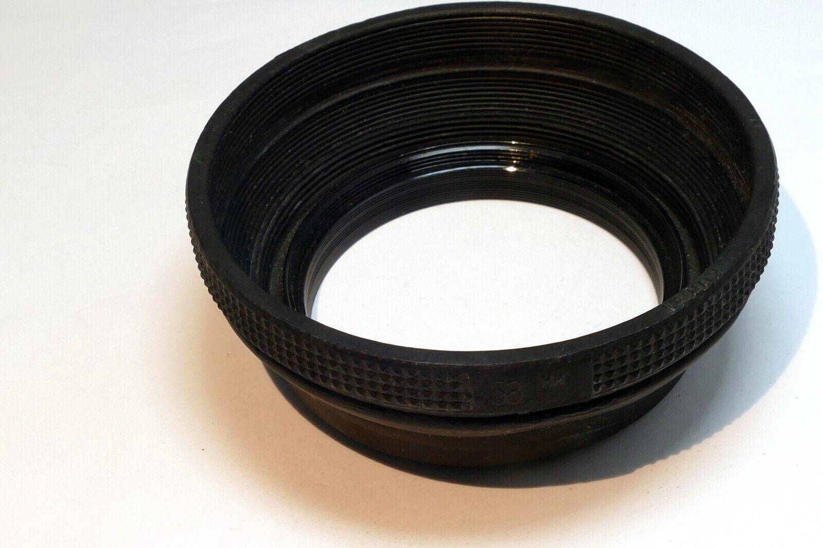 58mm Rubber Lens Hood Shade single threaded collapsible