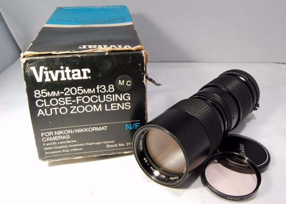 Vivitar MD Mt 85-205mm f/3.8 Lens for Nikon F mount