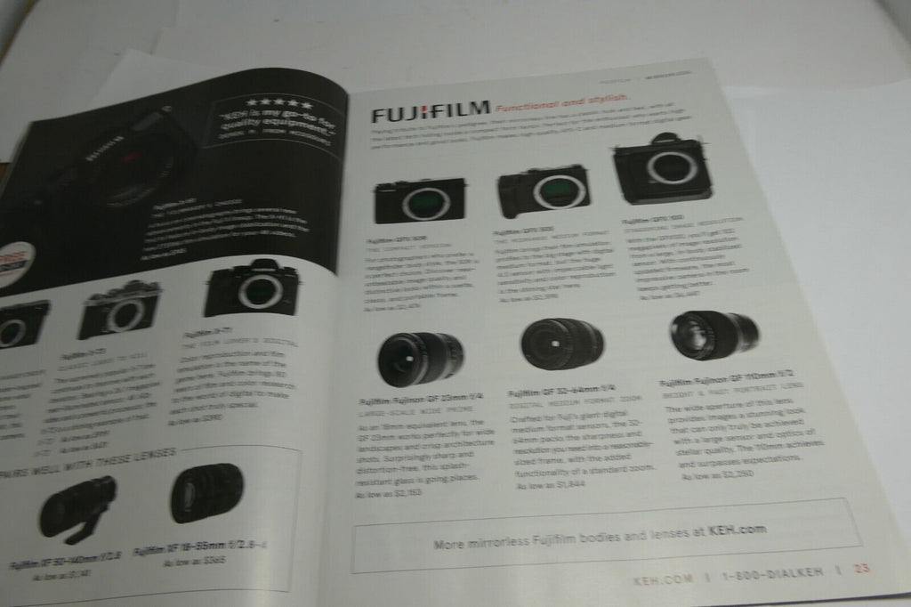 KEH brochure trade-in 10% Bonus information reseller camera gear 2023 Brochure