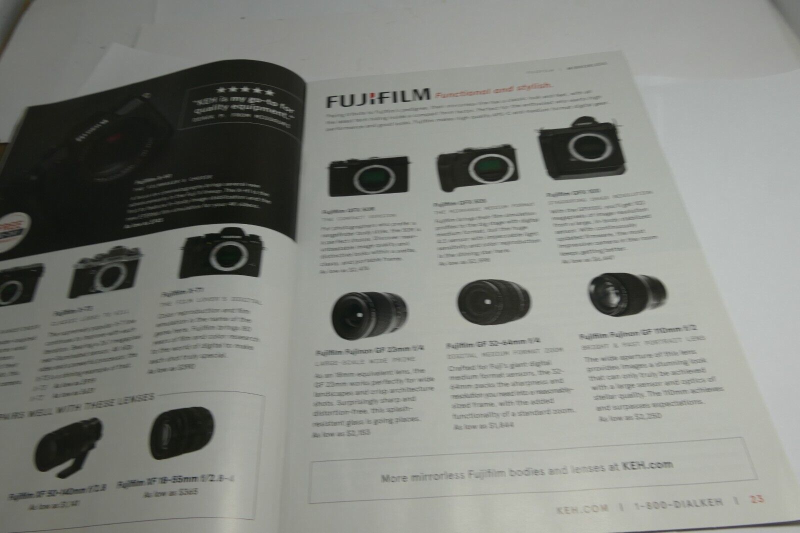 KEH brochure trade-in 10% Bonus information reseller camera gear 2023 Brochure