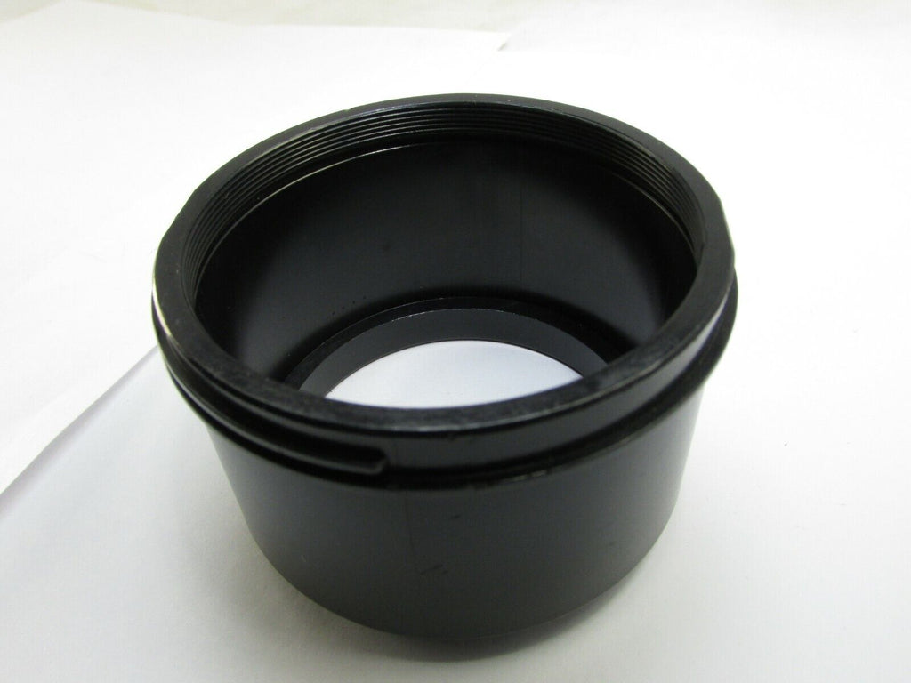 55.5mm OD Plastic Lens Hood Shade unknown brand Threaded on end and twist other