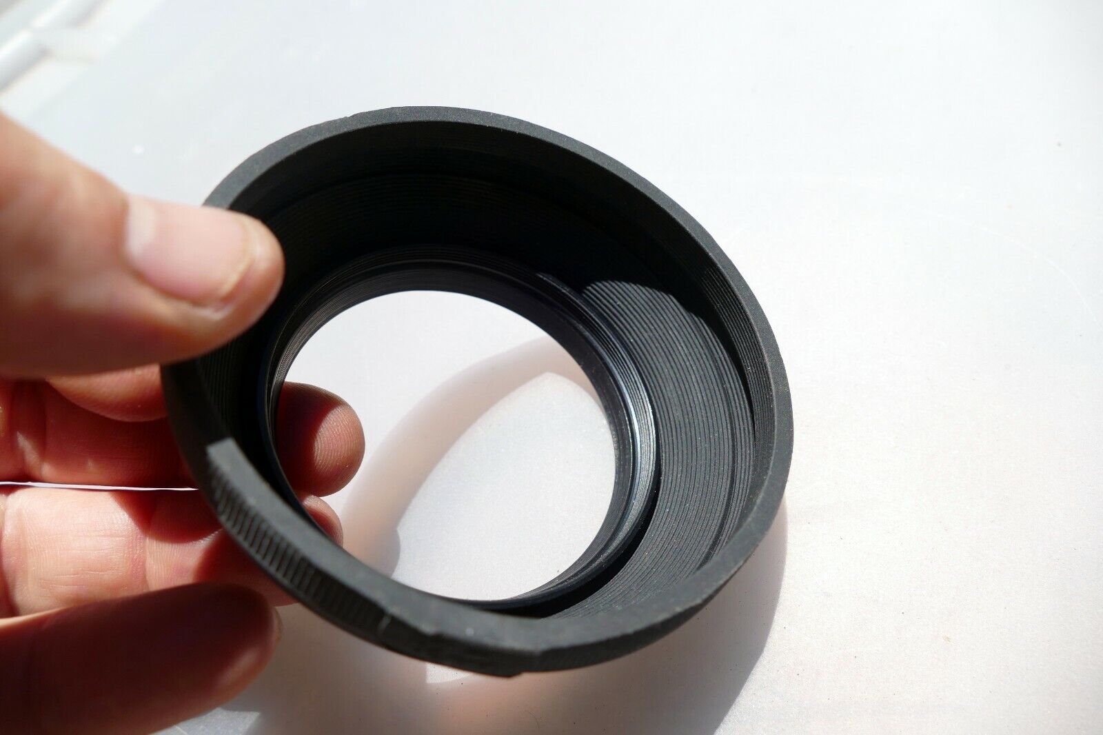62mm Lens Rubber Hood shade double threaded for  telephoto zoom
