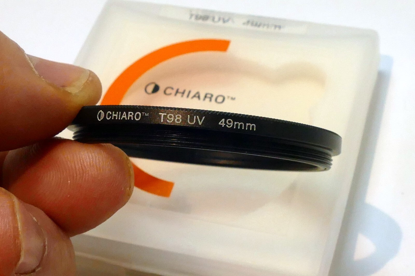 Chiaro T98 49mm Lens Filter UV threaded thin profile for wide angle lenses