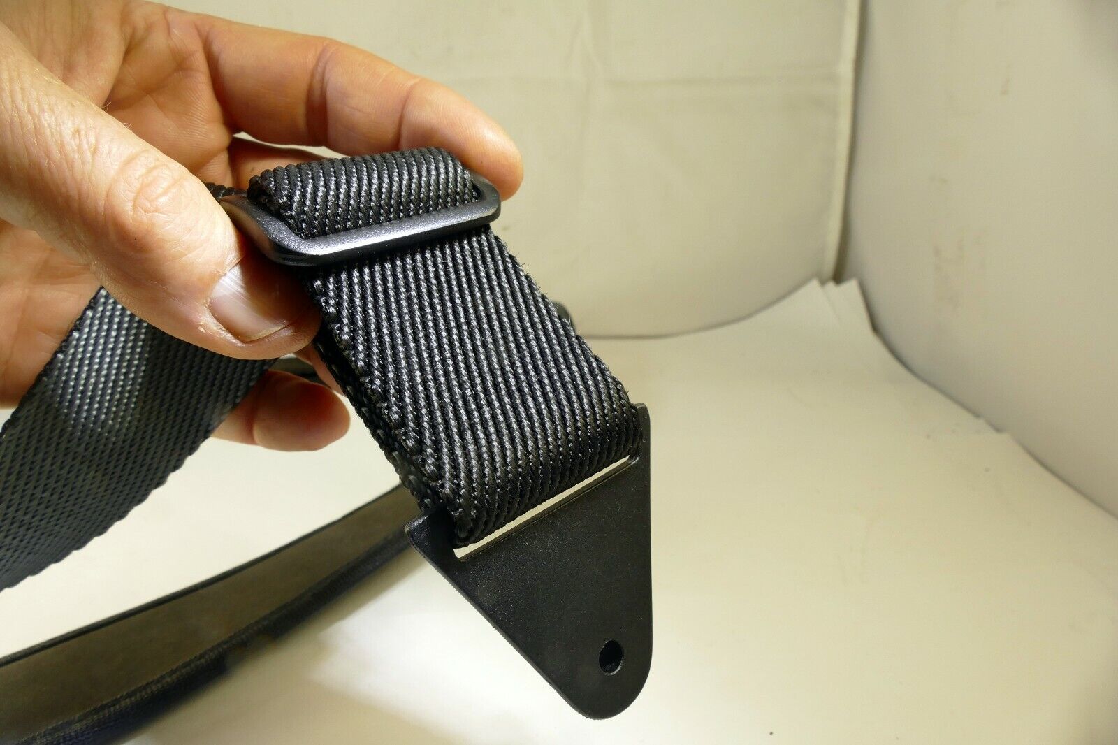 neck shoulder strap for camera case with round plastic clips  2.5" wide
