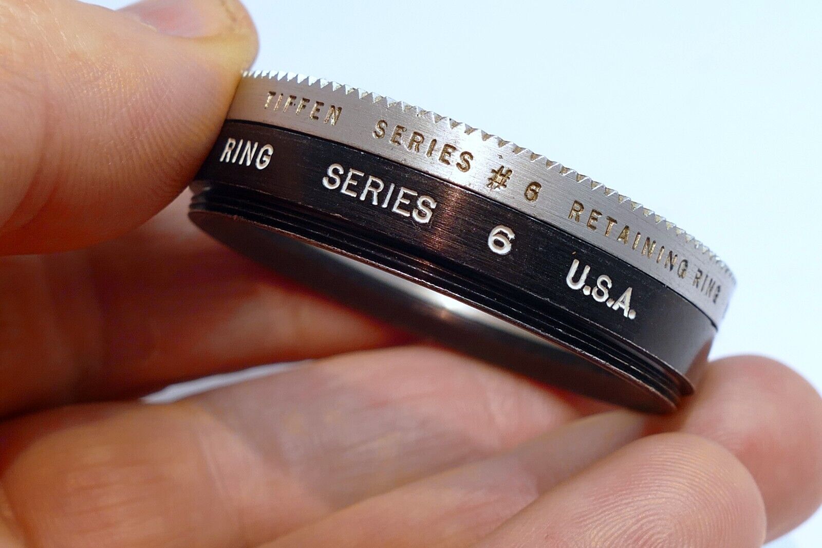 46mm to 44.5mm series VI 6 filter holder adapter w/ retaining ring