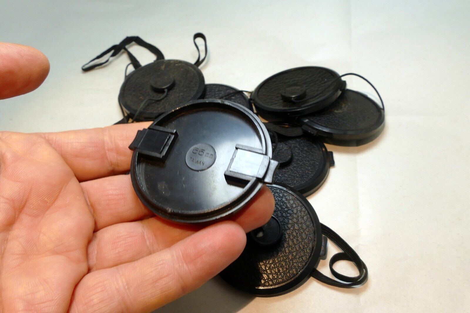 55mm Front lens Cap for Hexar AR  - snap on type - with keeper string