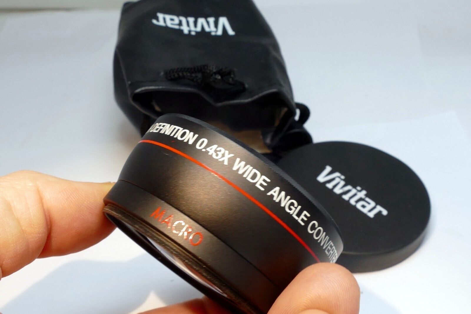 Vivitar 58mm High Definition AF 0.43X wide angle lens HD for DC DV camcorder AUX