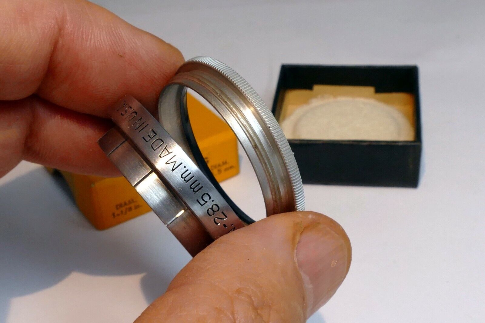 Kodak series V 5 Adapter ring with 1  1/8" 28.5mm retainer ring Filter Holder