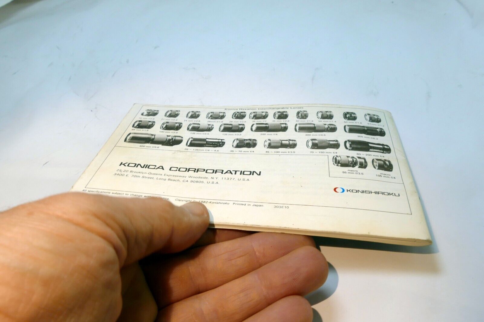 Konica FT-1 Motor Camera Guide Booklet/Manual  English EN