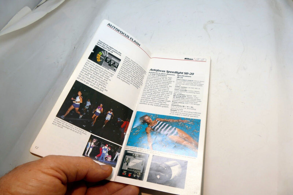 Nikon N2020 Camera  Photography  Brochure Features Technical Highlights 1986