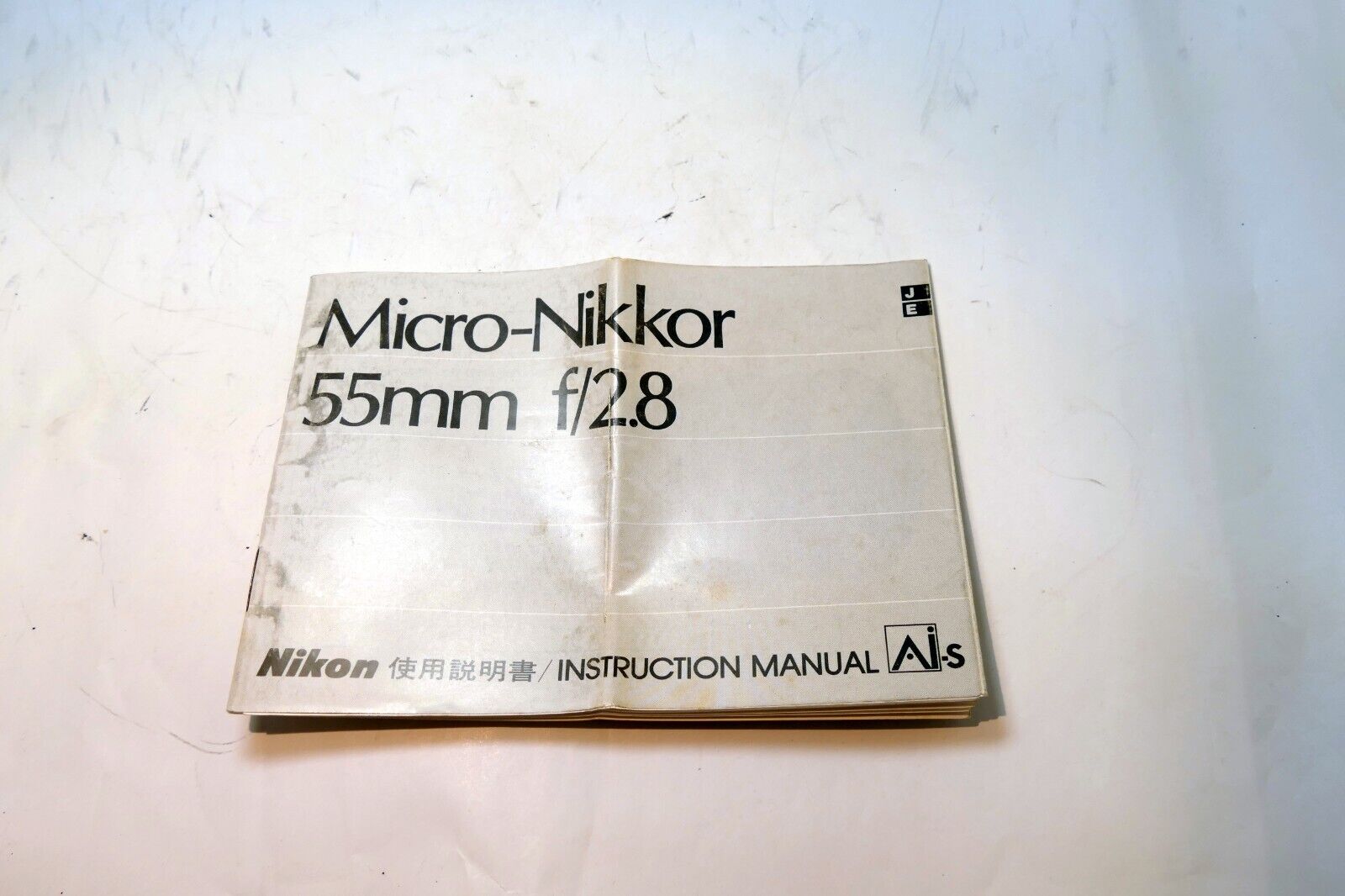 Nikon Micro-Nikkor 55mm f2.8 Ai-s LENS Instruction Guide Manual 1980
