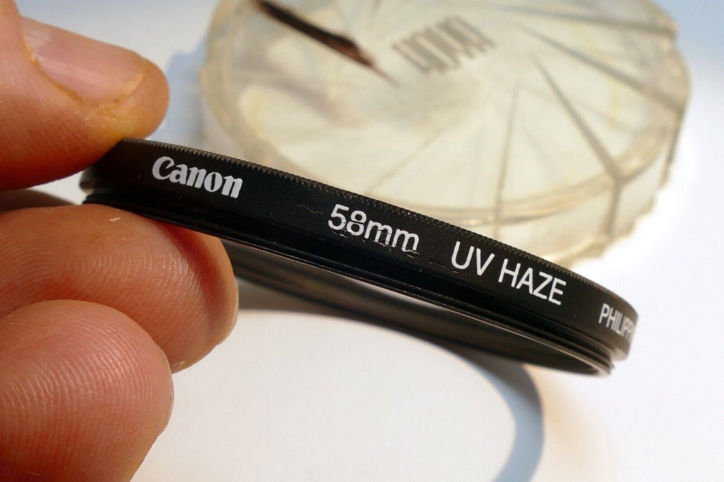 Canon 58mm Lens Filter UV Haze threaded - genuine OEM EOS 18-55mm