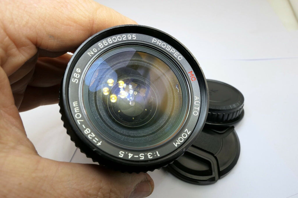Prospec Zoom f3.5-4.5 28-70mm Lens for Pentax A KA KR manual focus zoom