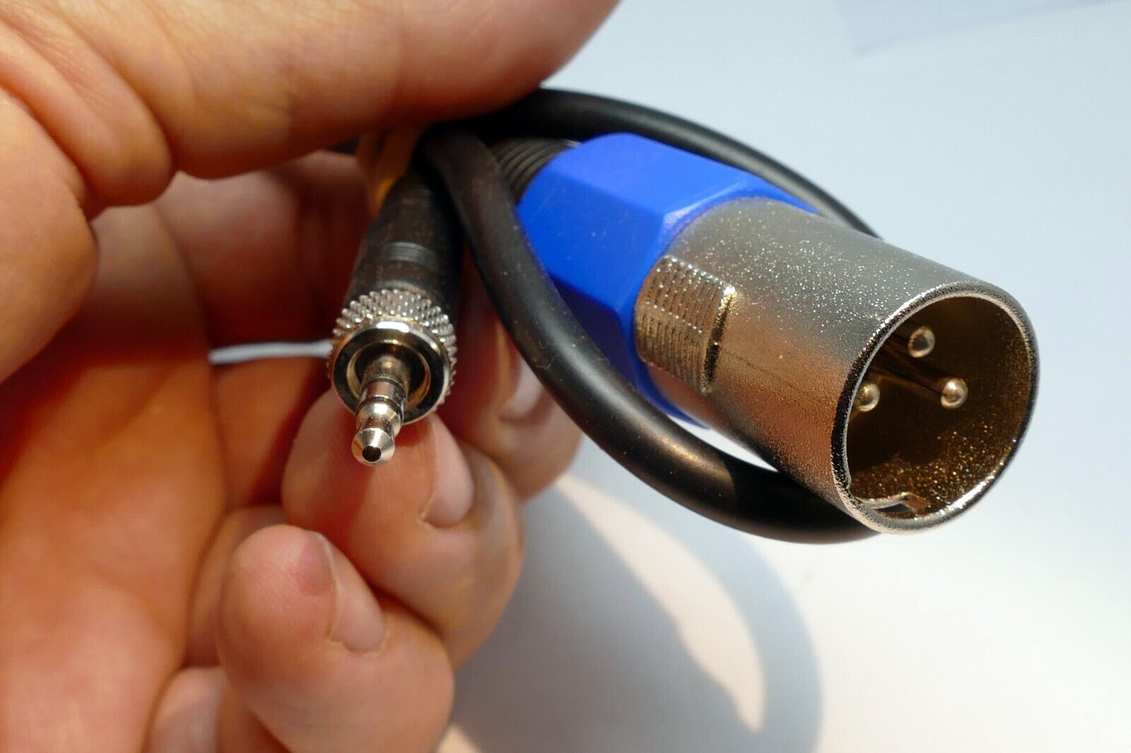 3 pin XLR M-F Male to 3.5mTRS  Audio Cable  1 feet extension adapter Low Noise