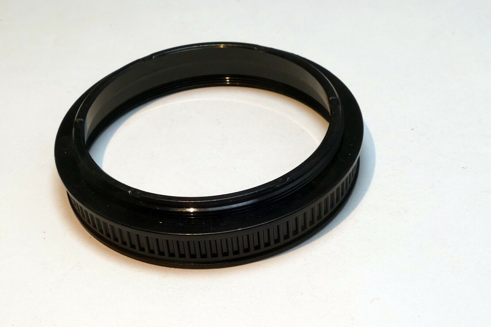 56mm to 56mm Filter ring adapter screw in threaded male to female Plastic