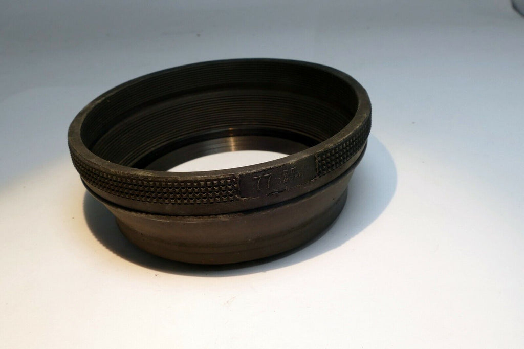 77mm rubber Lens Hood Shade screw in double  threaded