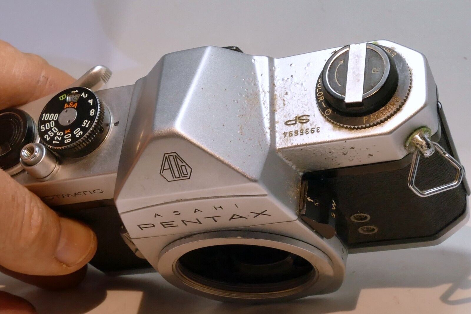 Pentax Spotmatic SP ASAHI Silver 35mm SLR Vintage Film Camera