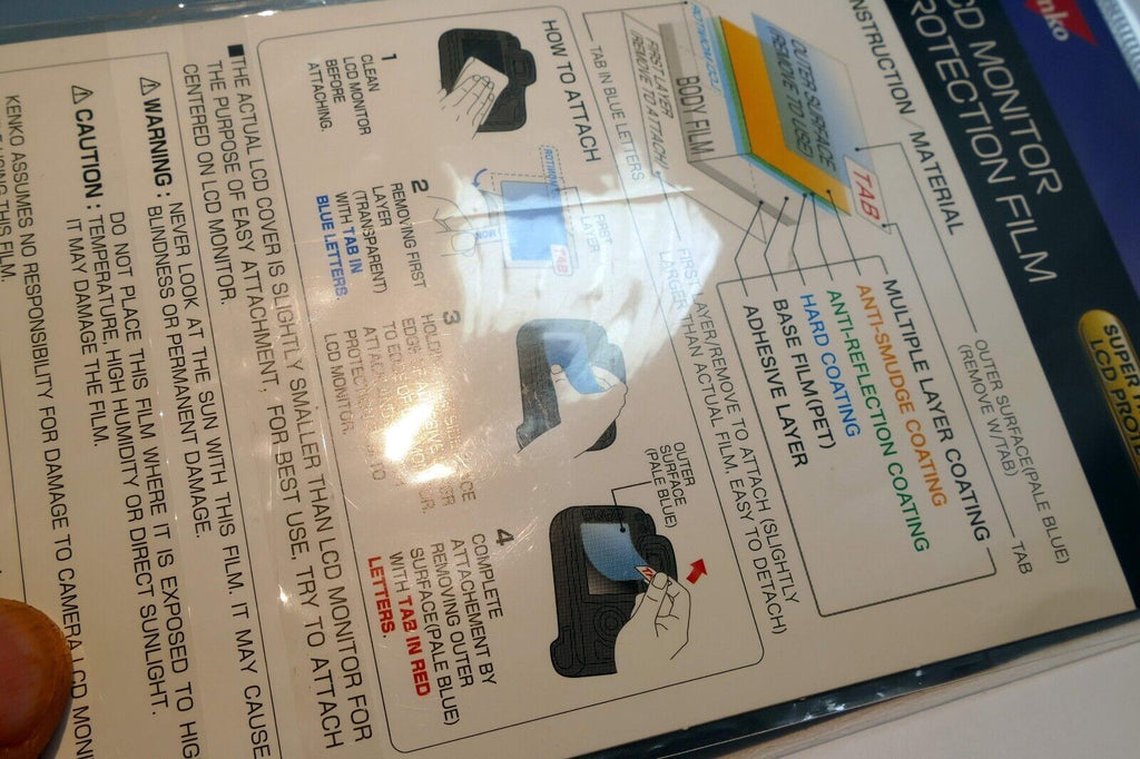 Fujifilm X-H1 camera Screen/Monitor Hard Coat LCD Protector