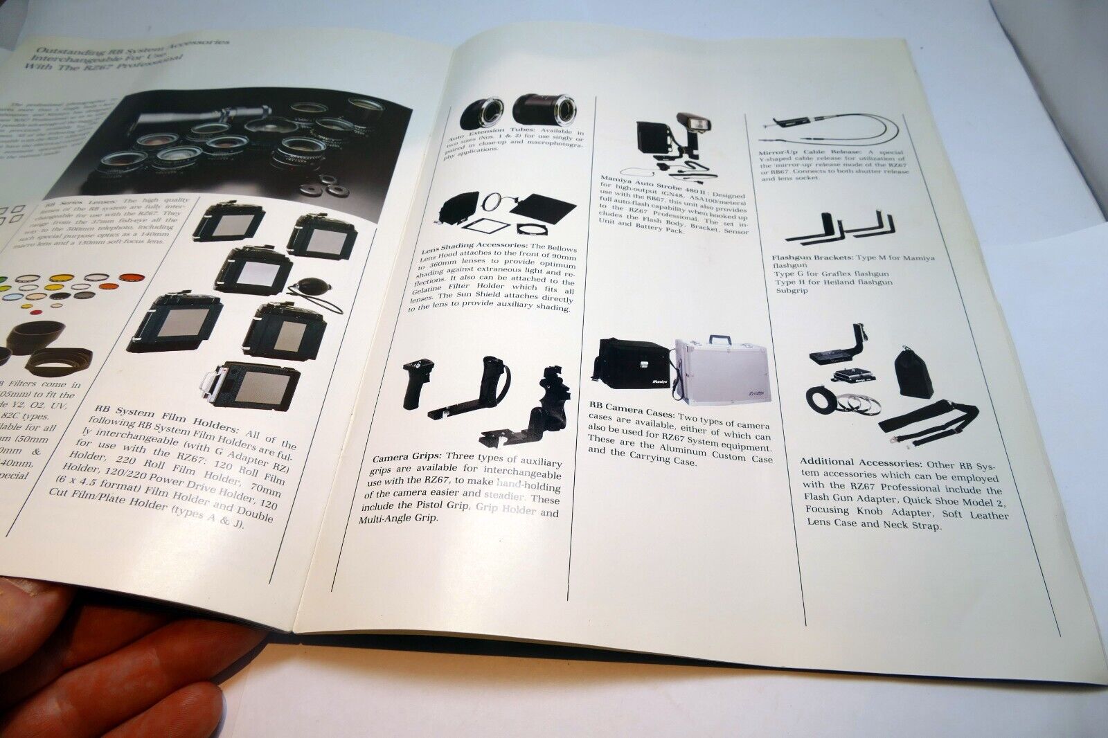 Mamiya RZ67 Professional Camera System Brochure Accessory Owner's Guide