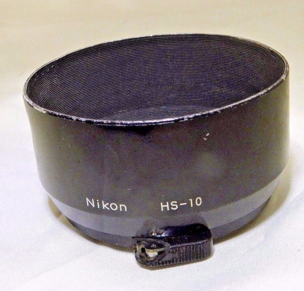 Nikon HS-10 Hood Shade Metal clip on for 135mm f3.5 85mm f2.0 105mm Genuine EOM