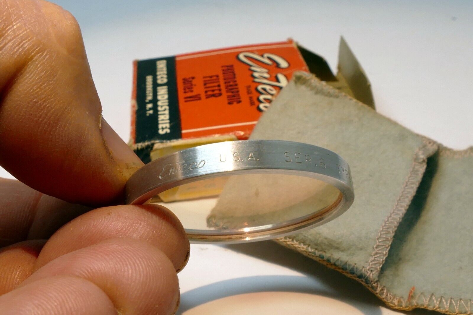 Enteco Lens filter drop in series 6 VI  85C Converts 4900°K to 3200°K Tungsten