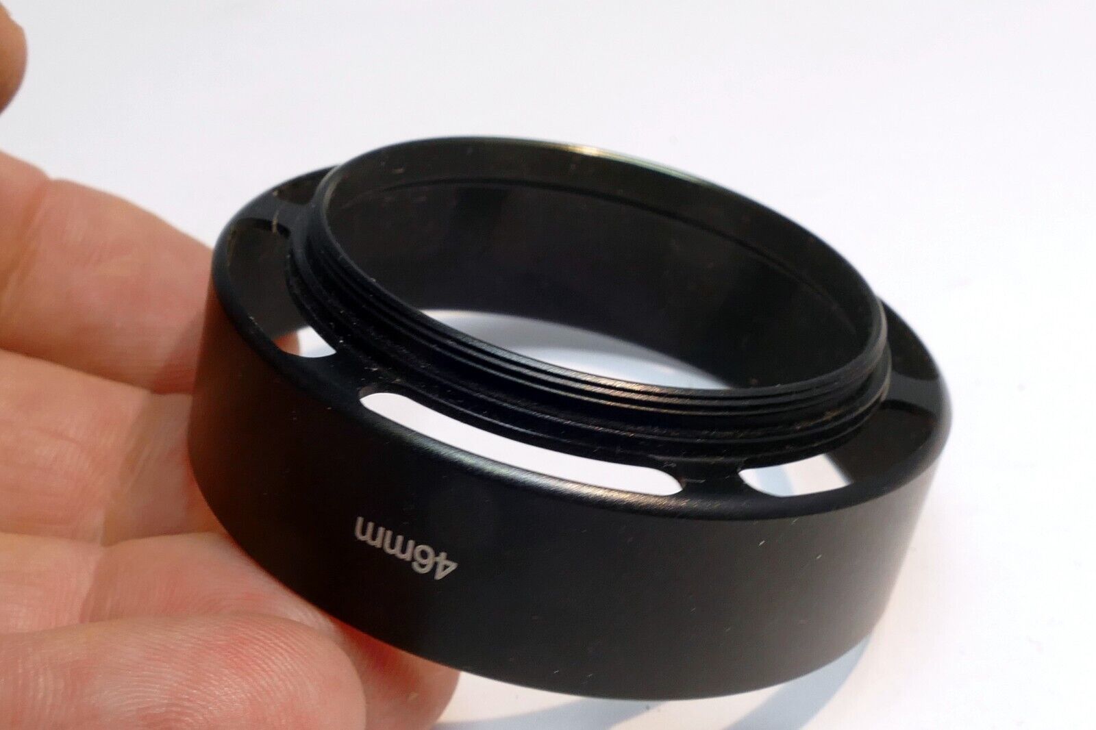 46mm Metal Lens Hood Shade threaded for Fujifilm Canon