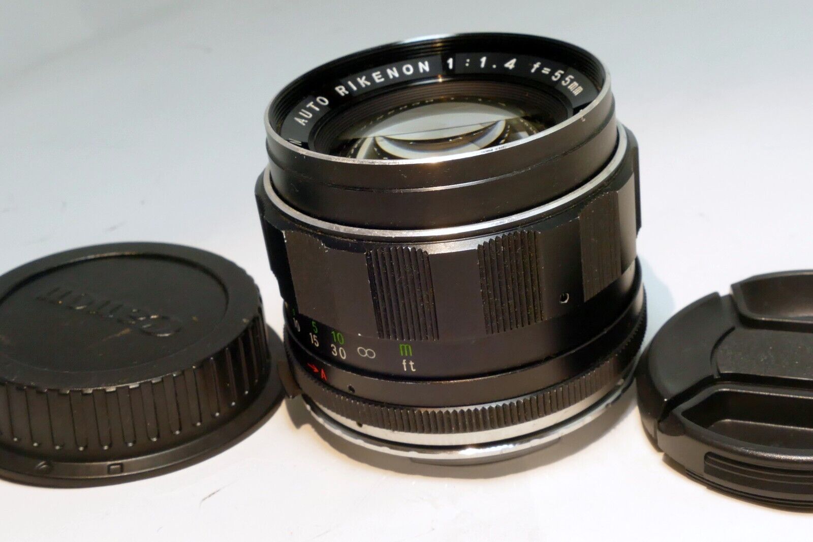 Rikenon 55mm f1.4 prime Manual lens adapted to Canon EOS EF camera T7i T8i