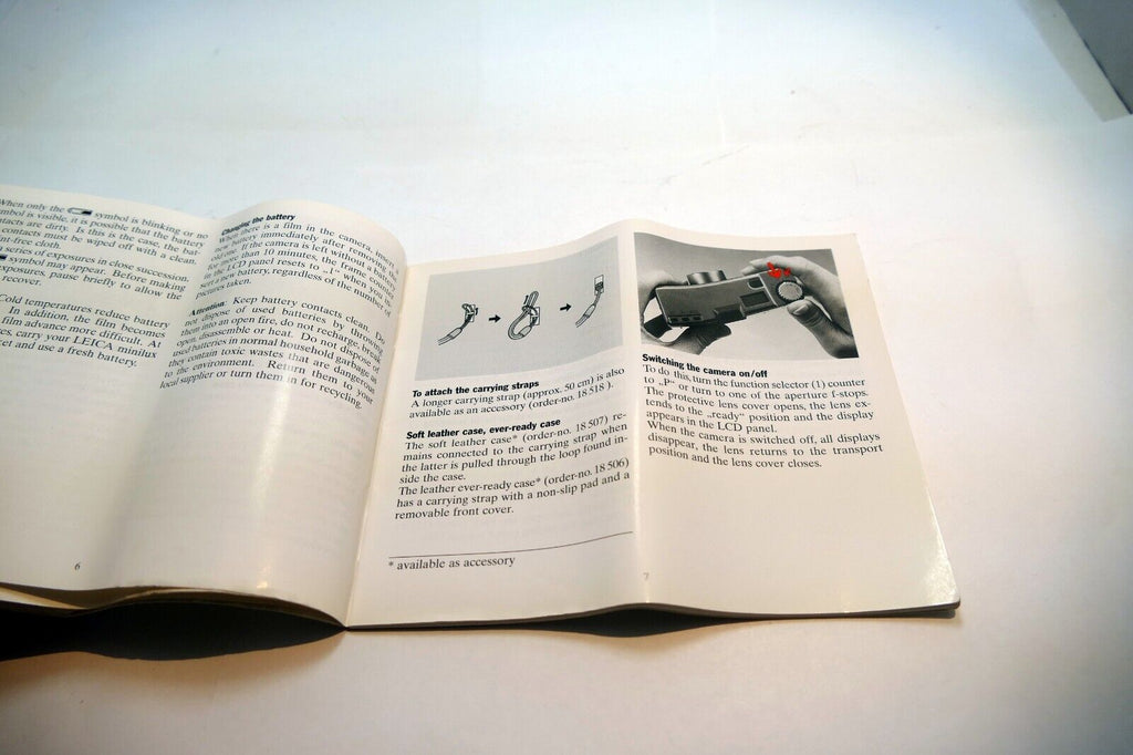 Leica Minilux 40mm f2.4 camera Manual Instruction Guide  Book  OEM Genuine