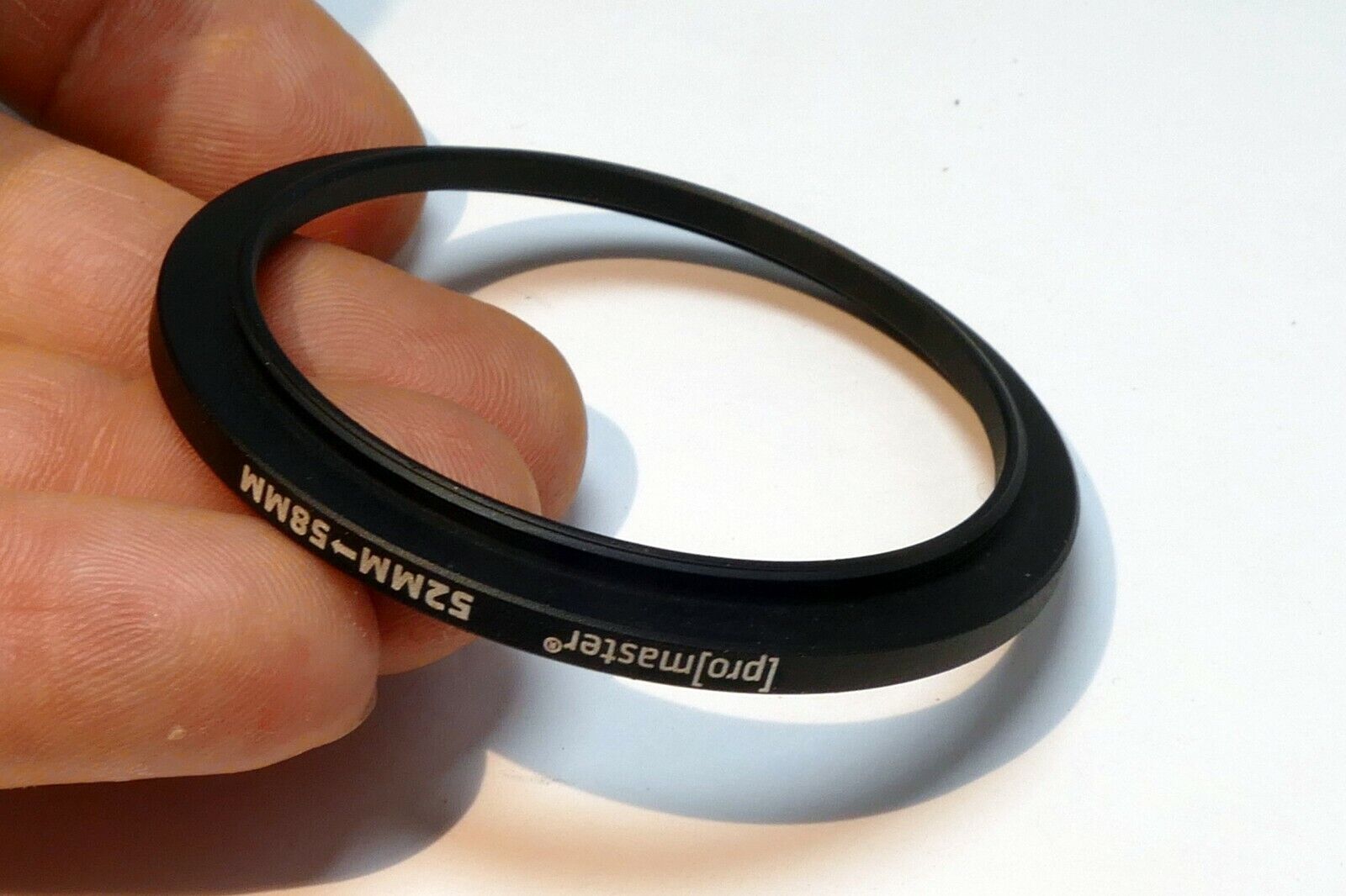 Promaster 52mm to 58mm Step-up ring Metal adapter double threaded ribbed rim