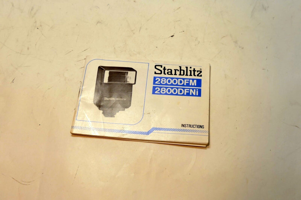 Starblitz 2800 DFM DFNi Flsh instruction manual guide