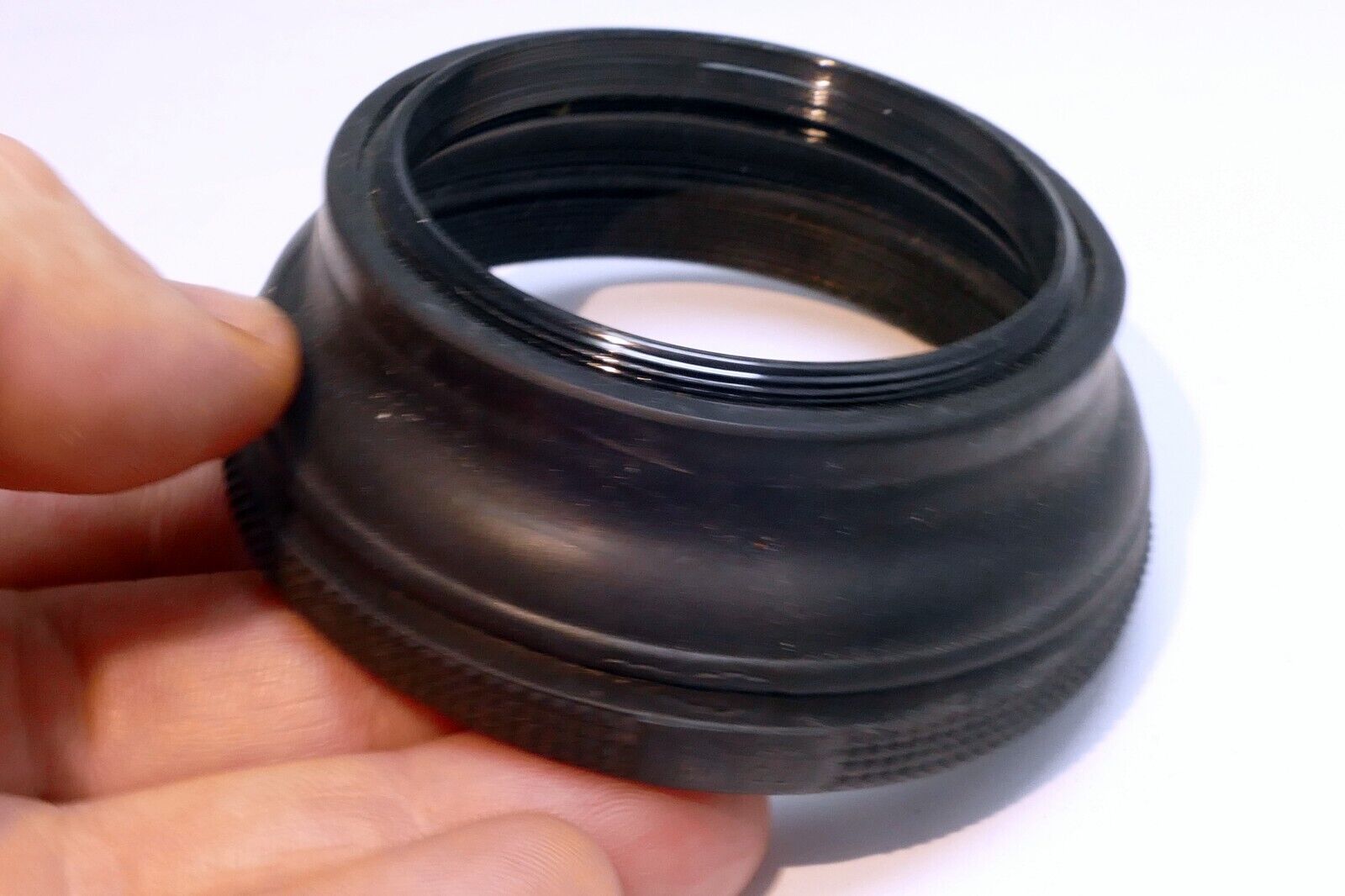 58mm Rubber Lens Hood Shade single threaded collapsible