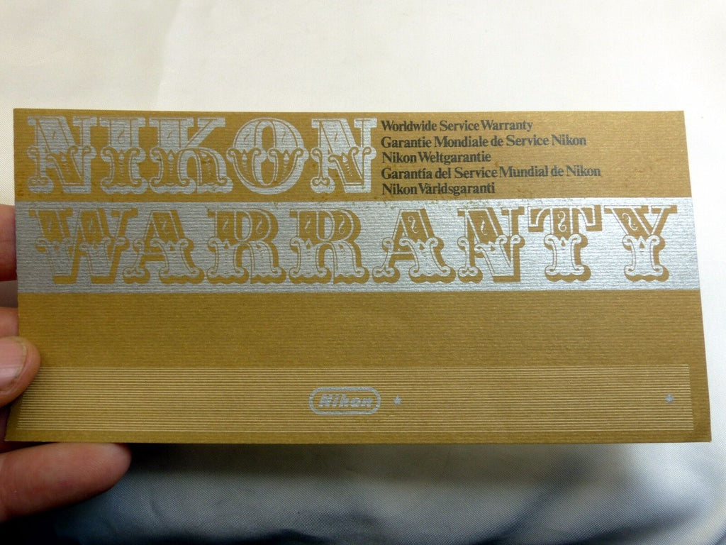 Nikon Micro Nikkor 200mm f4 IF Ai Lens  warranty card vintage