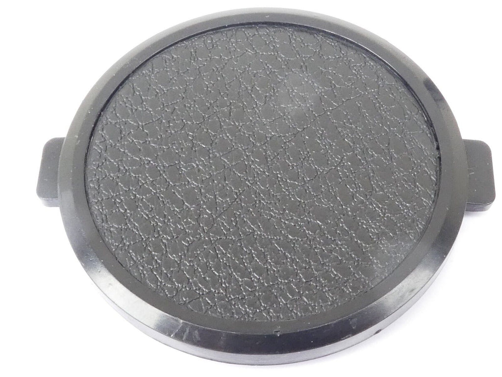 Used 49mm Lens Front Cap Black snap-on type made in Hong Kong plastic
