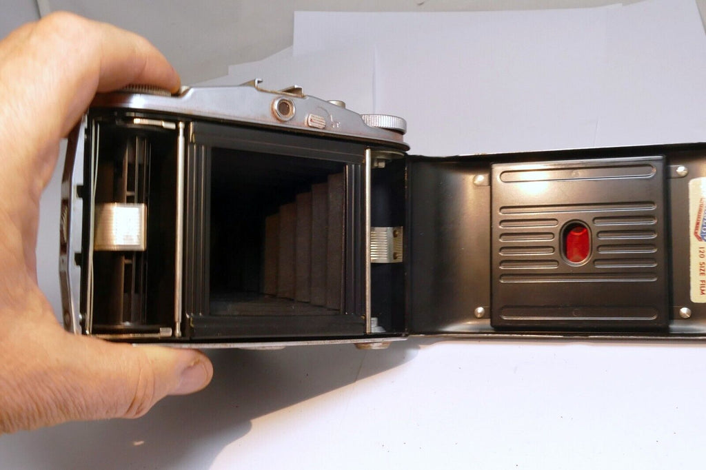Agfa-Ansco Speedex Special Folding Camera With 85mm f/4.5 Apotar Lens 4X5 medium