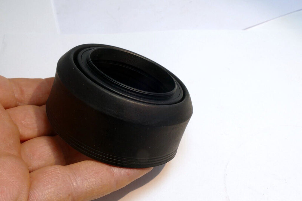 49mm rubber lens hood shade 3-way telephoto and wide angle 28mm 50mm 85mm