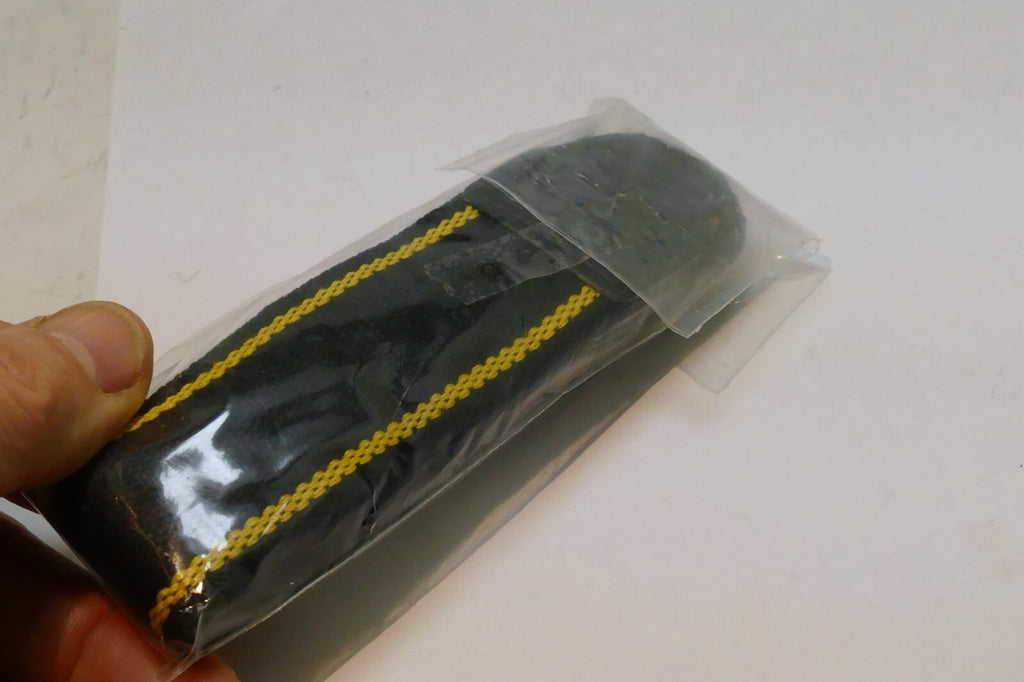 4cm wide Camera Neck Strap Yellow-Black Stripes - New