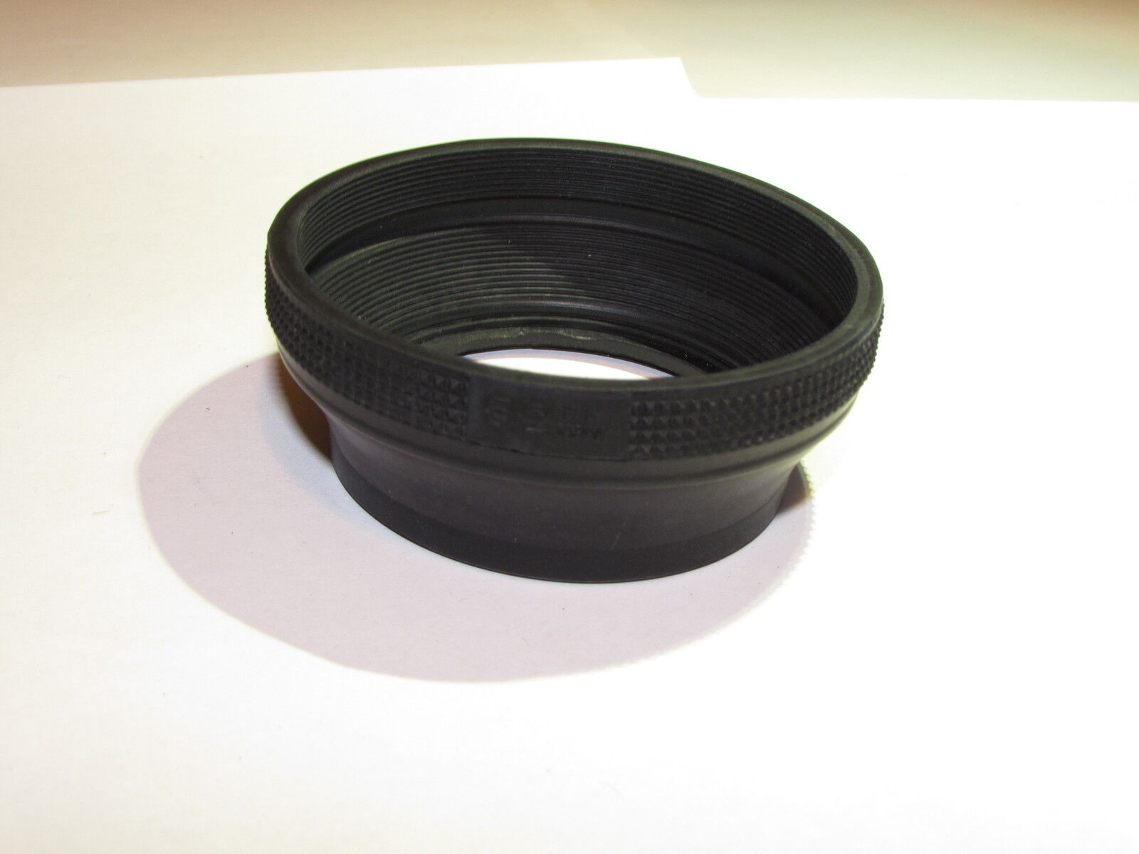 Used 52mm Collapsible rubber  Lens Hood parts - missing filter hreads