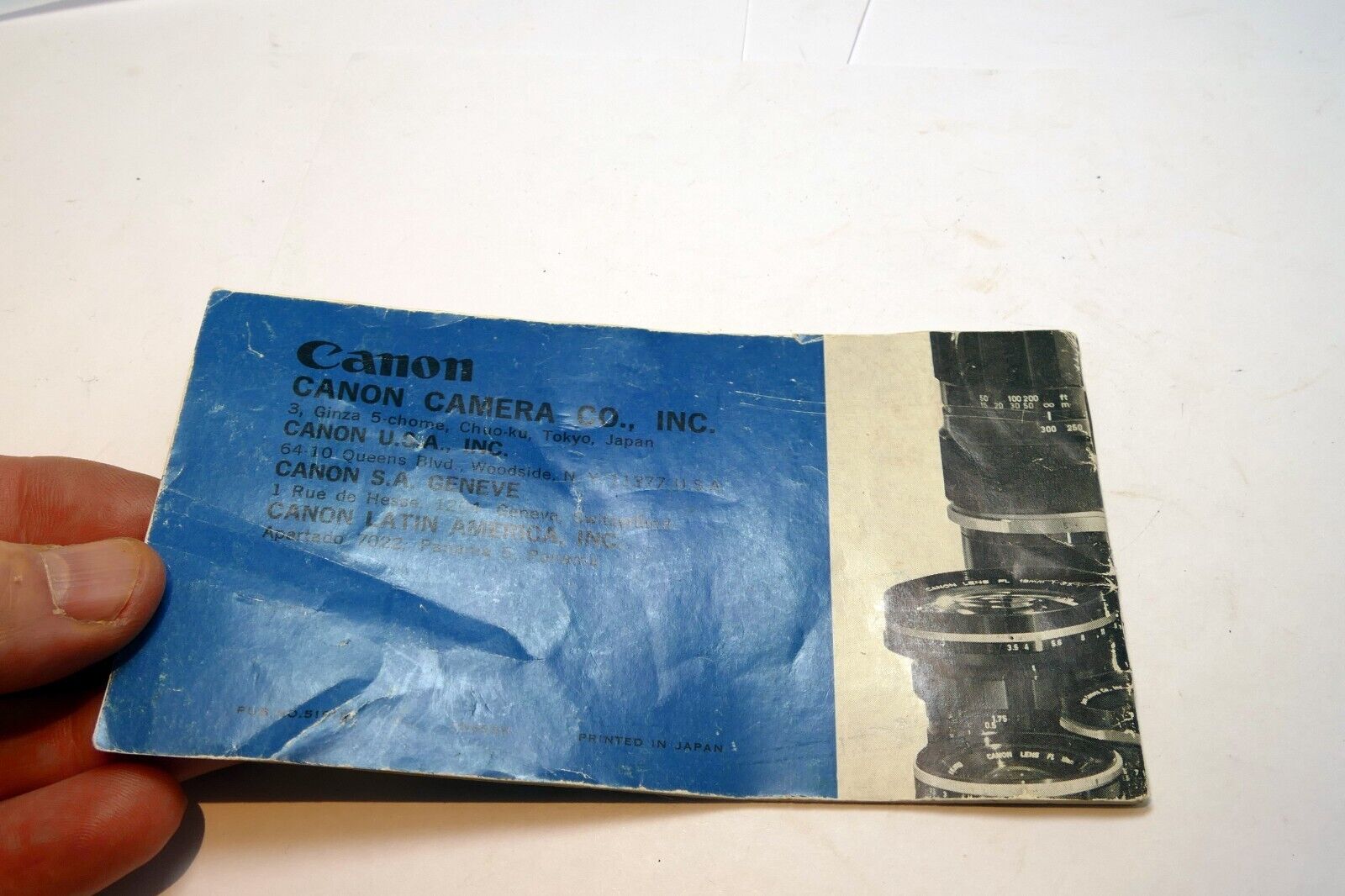 Canon FL lens Sales Brochure Accessory guide