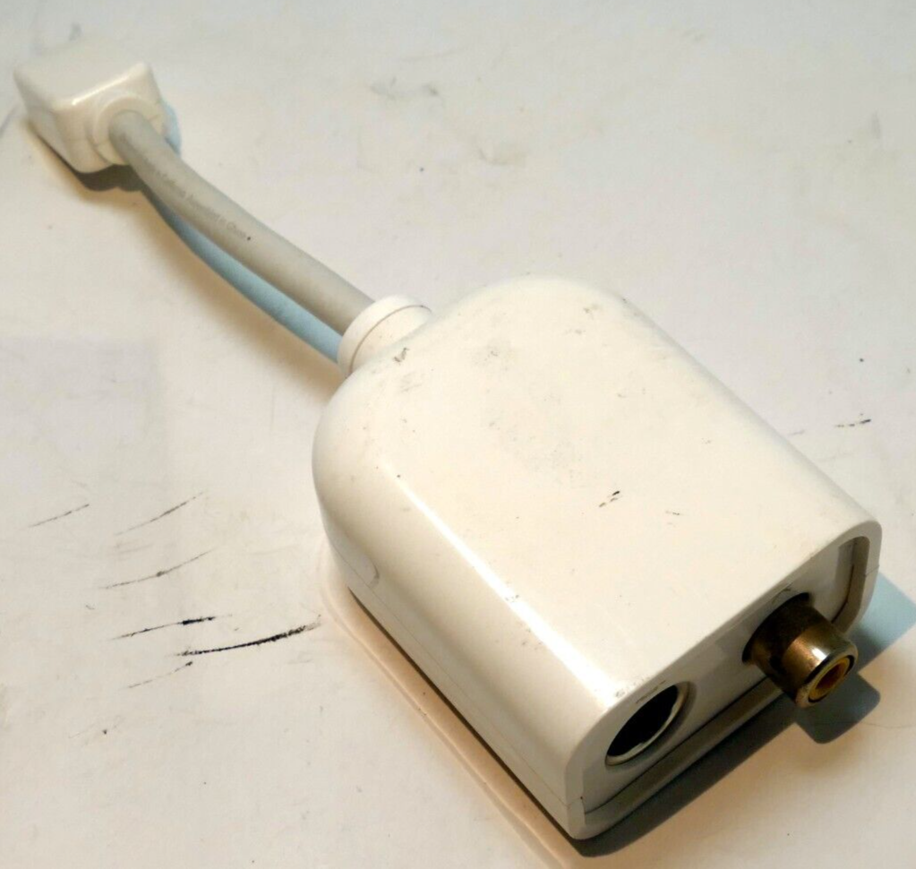 Apple Mini-DVI to Video Adapter / Mini-DVI to S-Video/Composite Adapter splitter