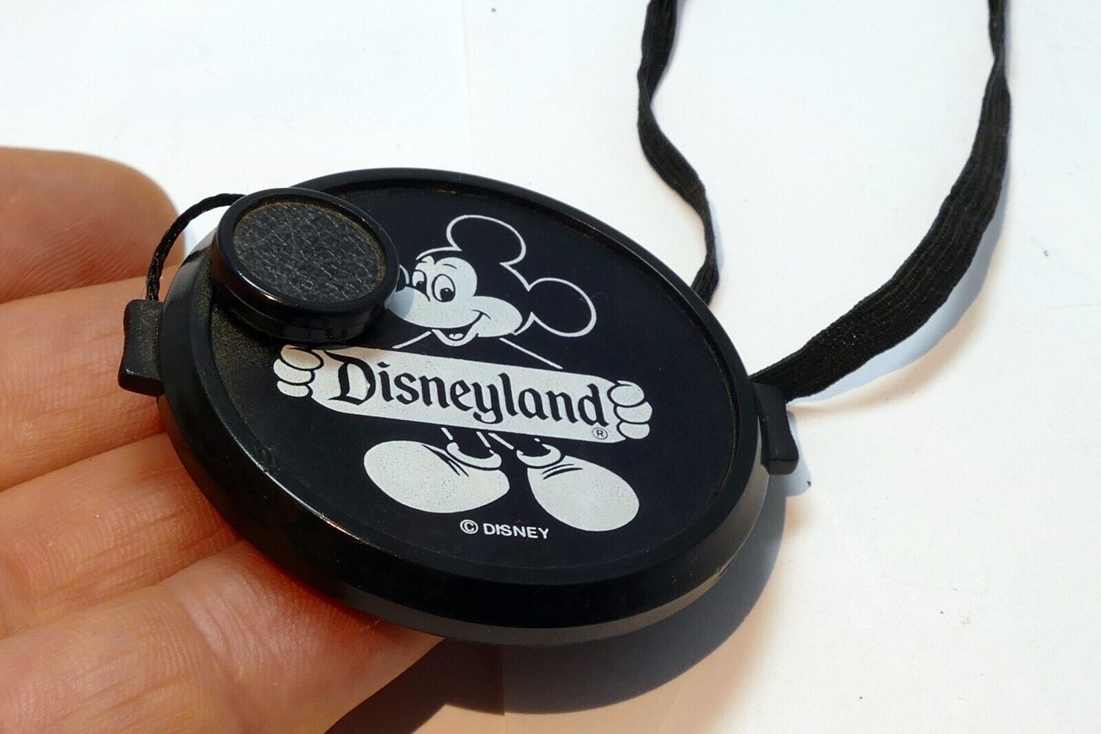 Disneyland 52mm Lens Cap for   camera snap on type vintage Disney Mickey mouse